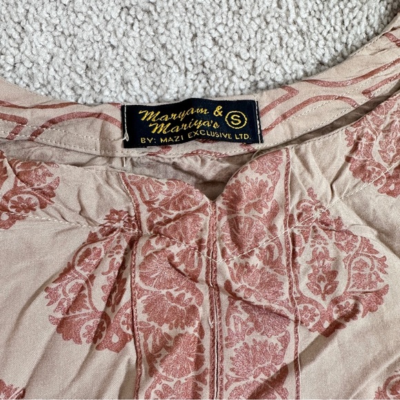 Pakistani maryam & mariya linen printed shirt - Picture 6 of 7